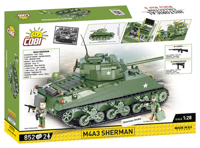 M4A3 Sherman - COBI 2570 - 838 Bricks - BRICKTANKS