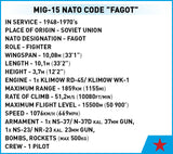 MiG-15 Fagot - Korean War - COBI 2416 - 504 Bricks - BRICKTANKS