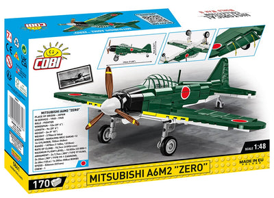 Mitsubishi A6M2 Zero brick plane model - COBI 5861 - 170 bricks Planes Cobi