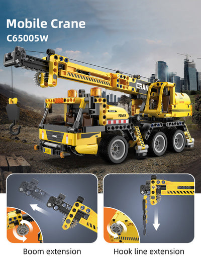 Mobile Crane - CaDA C65005W - 658 Bricks - BRICKTANKS