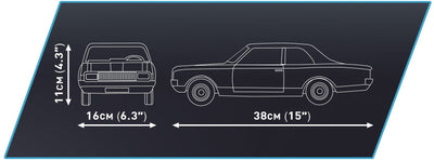 OPEL RECORD C-SCHWAR - COBI 24333 - 2078Bricks - BRICKTANKS