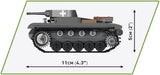 Panzer II AUSF.A - COBI 2718 - 250 Bricks - BRICKTANKS