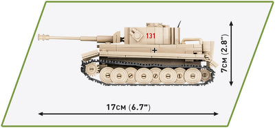 Panzer VI Tiger '131' - COBI 2710 - 340 Bricks - BRICKTANKS
