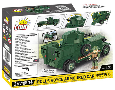 Rolls Royce Armoured Car WWI - COBI 2988 - 267 Bricks - BRICKTANKS