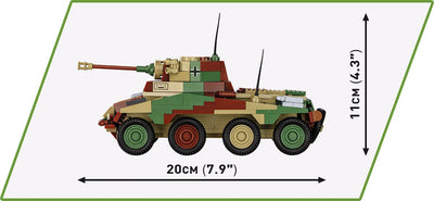 Sd. Kfz 234/2 Puma brick armoured car model - COBI 2287 - 470 bricks Tank Cobi