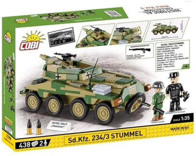 Sd. Kfz 234/3 Stummel brick armoured car model - COBI 2288 - 439 bricks Tank Cobi