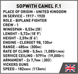 Sopwith. F.1 Camel - COBI 2987 - 176 brick plane - BRICKTANKS