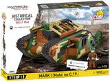 Tank Mark I (Male) no. c19 brick model - COBI 2993 - WWI 884 bricks COBI