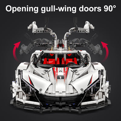 V12 Hyper Car RC - CADA C61053W - 4449 Bricks - BRICKTANKS