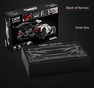 V12 Hyper Car RC - CADA C61053W - 4449 Bricks - BRICKTANKS