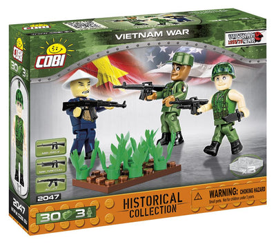 Vietnam War Solider figures - COBI 2047 - 3 figures (30 pcs) - BRICKTANKS