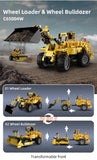 Wheel Loader & Wheel Bulldozer - CaDA C65004W - 693 Bricks - BRICKTANKS