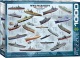 World War II Warships - 1000 piece puzzle - BRICKTANKS