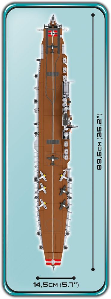 WWII Aircraft Carrier Graf Zeppelin - COBI 4826 - 3136 Bricks - BRICKTANKS