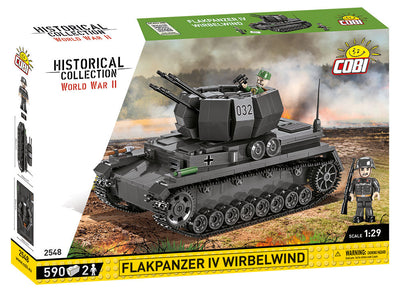 WWII Flakpanzer IV Wirbelwind - COBI 2548 - 590 Bricks - BRICKTANKS