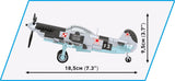Yakovlev Yak - 1B brick plane model - COBI 5863 - 142 bricks Planes Cobi