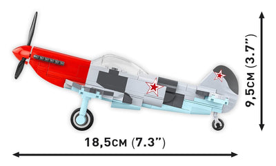 Yakovlev Yak-3 brick plane model - COBI 5862 - 140 bricks Planes Cobi