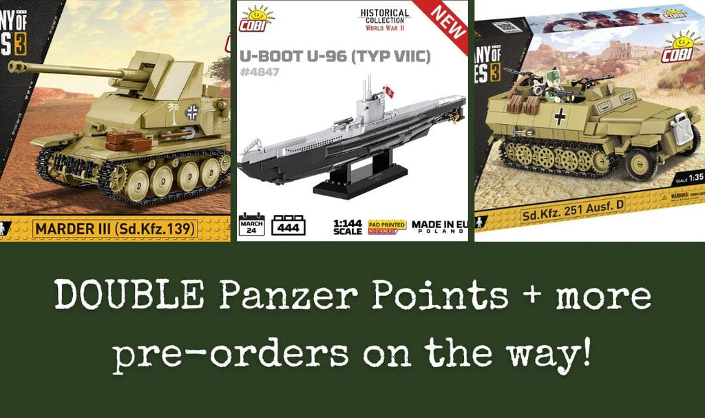 Double Panzer Points + 7 more pre-orders on the way