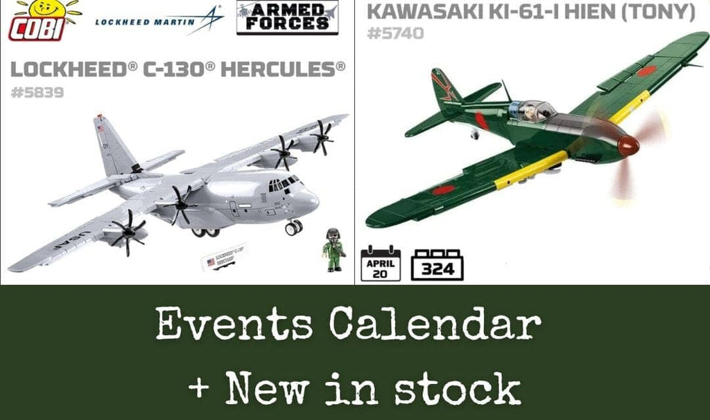 Events Calendar + New in stock!