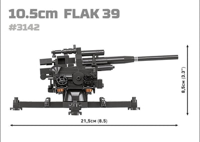 10.5cm Flak gun 39 brick model - COBI 3142 - 339 bricks Weapons Cobi 