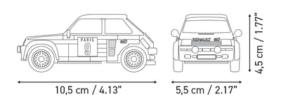 Renault 5 Turbo Rally 1980 car brick model - COBI 24681 - 140 bricks