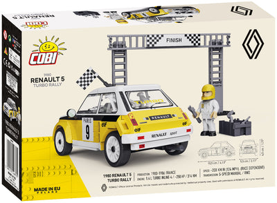 Renault 5 Turbo Rally 1980 car brick model - COBI 24681 - 140 bricks