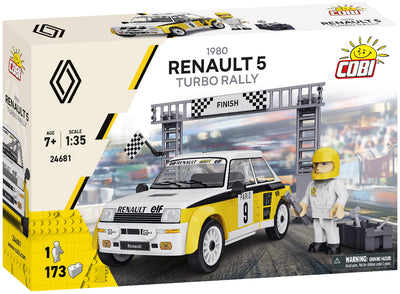 Renault 5 Turbo Rally 1980 car brick model - COBI 24681 - 140 bricks