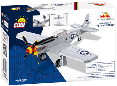 Mustang P-51D Flying Bulls brick plane model - COBI-26631 - 160 bricks