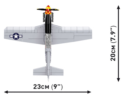 Mustang P-51D Flying Bulls brick plane model - COBI-26631 - 160 bricks