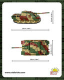 Jagdpanther (SD.KFZ.173) brick tank model - COBI 3145 - 770 bricks