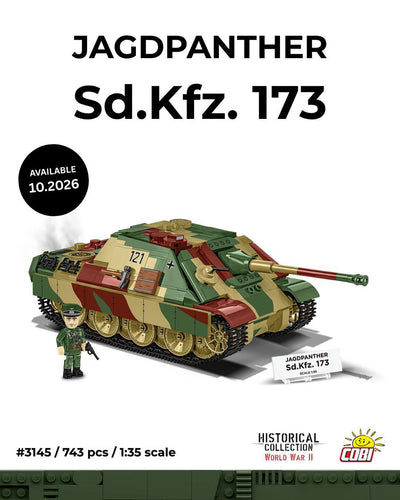 Jagdpanther (SD.KFZ.173) brick tank model - COBI 3145 - 770 bricks