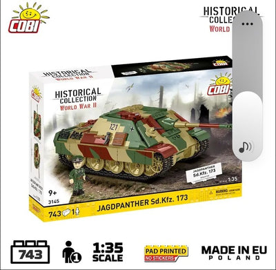 Jagdpanther (SD.KFZ.173) brick tank model - COBI 3145 - 770 bricks