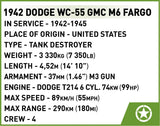 37mm GMC M6 Fargo brick model - COBI 3116 - 230 bricks Other Military Cobi 