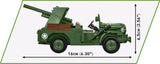 37mm GMC M6 Fargo brick model - COBI 3116 - 230 bricks Other Military Cobi 