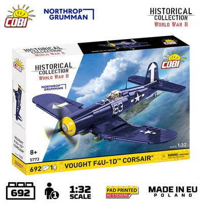 Vought F4U Corsair brick plane model - COBI 5773 - 692 bricks