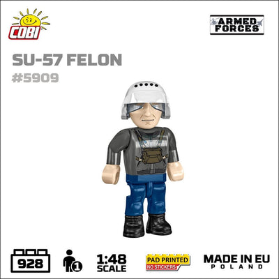 SU-57 Felon brick plane model - COBI 5909 - 900 bricks