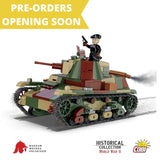 7TP Light Tank brick model - COBI 2661 - 370 bricks Tank Cobi 