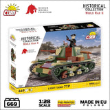 7TP Light Tank brick model - COBI 2661 - 669 bricks Tank Cobi 