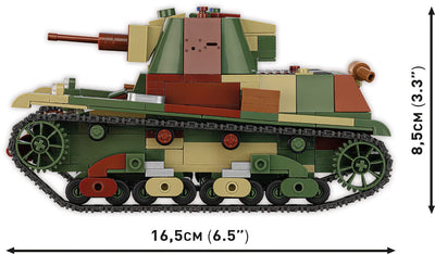 7TP Light Tank brick model - COBI 2661 - 669 bricks Tank Cobi 