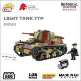 7TP Light Tank brick model - COBI 2661 - 669 bricks Tank Cobi 