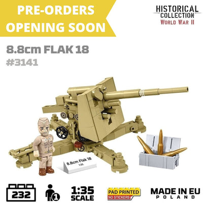 8.8cm Flak gun 18 brick model - COBI 3141 - 232 bricks Weapons Cobi 