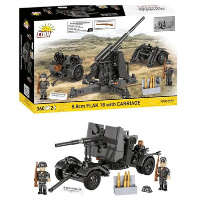 8.8m Flak 18 with carriage brick model - COBI 3140 - 360 bricks Other Military Cobi 