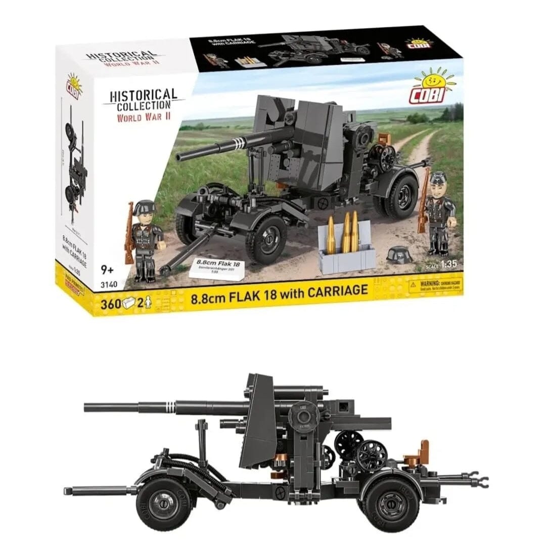 8.8m Flak 18 with carriage brick model - COBI 3140 - 360 bricks