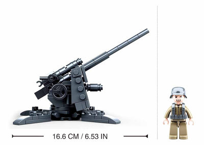 88mm Flak Anti Tank Gun brick model - Sluban M38-B0852 - 115 bricks Tank SLUBAN 
