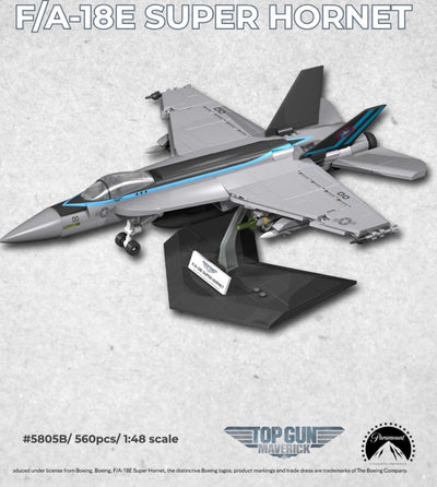 F/A-18E Super Hornet 'Top Gun: Maverick' brick plane model - COBI 5805B - 560 bricks