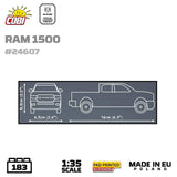 RAM 1500 brick model Police pickup truck - COBI 24608 - 203 bricks