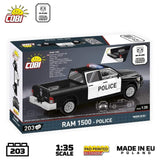 RAM 1500 brick model Police pickup truck - COBI 24608 - 203 bricks