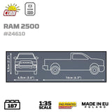 RAM 2500 brick model pickup truck - COBI 24610 - 187 bricks