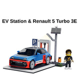 EV Station & Renault 5 Turbo 3E car brick model - COBI 24682 - 238 bricks