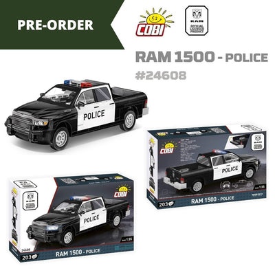 RAM 1500 brick model Police pickup truck - COBI 24608 - 203 bricks